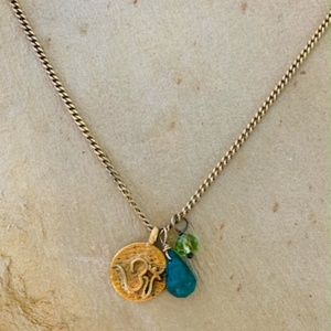 Satya Jewelry Malachite AUM Necklace